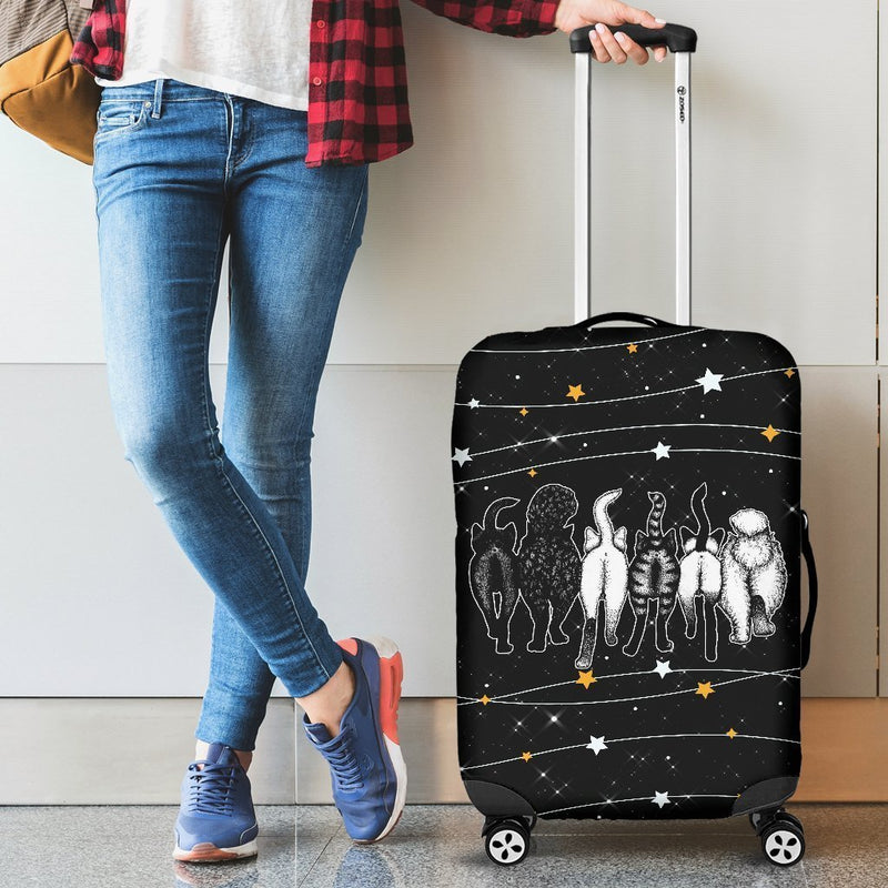 Funny Cat Butt Luggage Cover interestprint