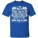Funny T-Shirt I Am 10 Times The Bitch You Could Ever Hope To Be Now Run Along Tee Gifts Tee Shirt CustomCat