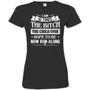 Funny T-Shirt I Am 10 Times The Bitch You Could Ever Hope To Be Now Run Along Tee Gifts Tee Shirt CustomCat