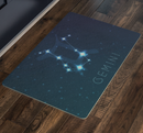Gemini Zodiac Sign Astrology Doormat Spiritual Horoscope Constellations Stars Doormat HQ