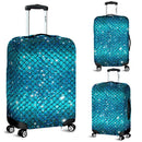 Glittery Mermaid Scale Luggage Cover interestprint