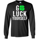Go Luck Yourself Shamrocks Funny Gifts Patrick's Day Irish T-Shirt CustomCat