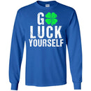 Go Luck Yourself Shamrocks Funny Gifts Patrick's Day Irish T-Shirt CustomCat