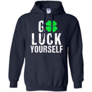 Go Luck Yourself Shamrocks Funny Gifts Patrick's Day Irish T-Shirt CustomCat