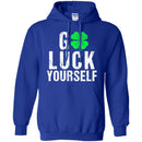 Go Luck Yourself Shamrocks Funny Gifts Patrick's Day Irish T-Shirt CustomCat