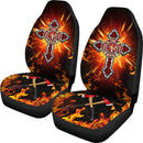 God Bless Firefighter Car Seat Covers (Set of 2) interestprint