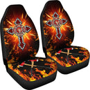 God Bless Firefighter Car Seat Covers (Set of 2) interestprint