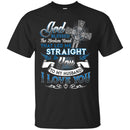 God Blessed The Broken Road That Led Me Straight To You To My Husband I Love You Cross T Shirts CustomCat