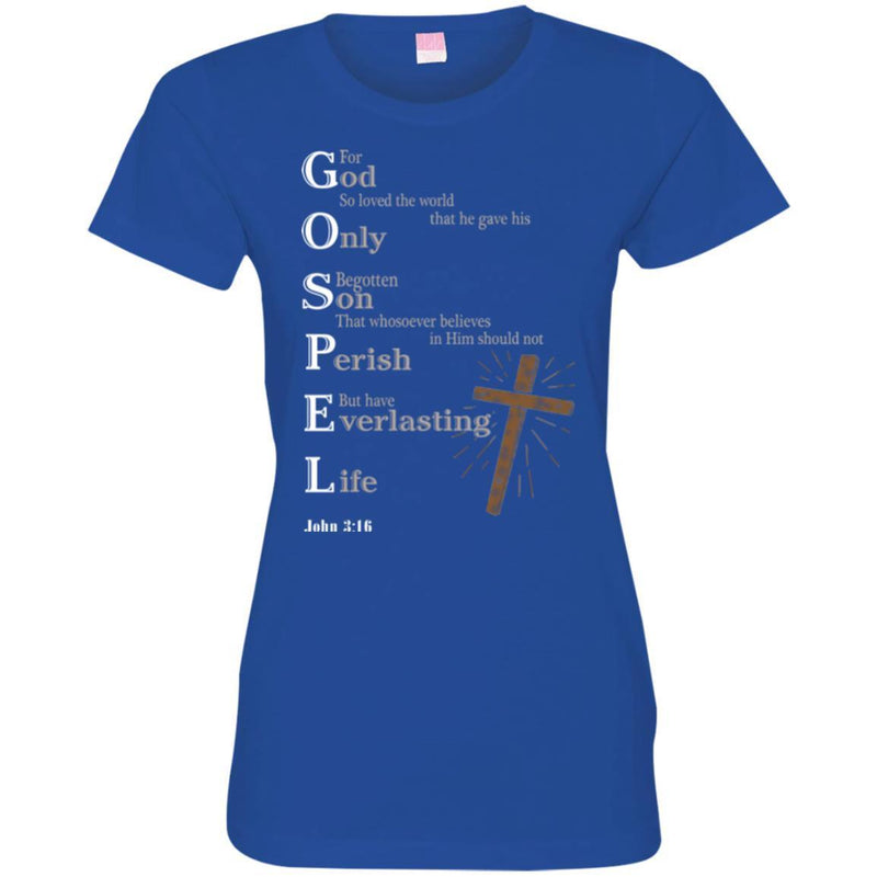 God T-Shirt God Only Son Perish Everlasting Life Jesus Tee Shirt CustomCat