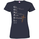 God T-Shirt God Only Son Perish Everlasting Life Jesus Tee Shirt CustomCat
