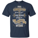 God T-Shirt I'm A Christian I Am Not Perfect I Make Mistakes I Miss Up But God's Grace Is Big Shirts CustomCat