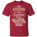 God T-Shirt I'm A Christian I Am Not Perfect I Make Mistakes I Miss Up But God's Grace Is Big Shirts CustomCat