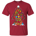 Golf T-Shirt Christmas Tree Is Made Of Golf Sport Tools For Christmas Tee Gifts Tee Shirt CustomCat