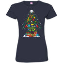 Golf T-Shirt Christmas Tree Is Made Of Golf Sport Tools For Christmas Tee Gifts Tee Shirt CustomCat