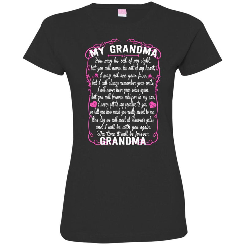 GRANDMA You May Be Out Of My Sight T-shirts CustomCat