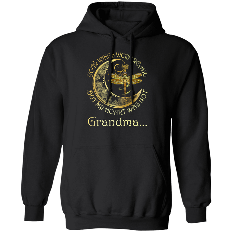 Grandma Your Wings Were Ready But My Heart Was Not Guardian Angel T-shirt CustomCat