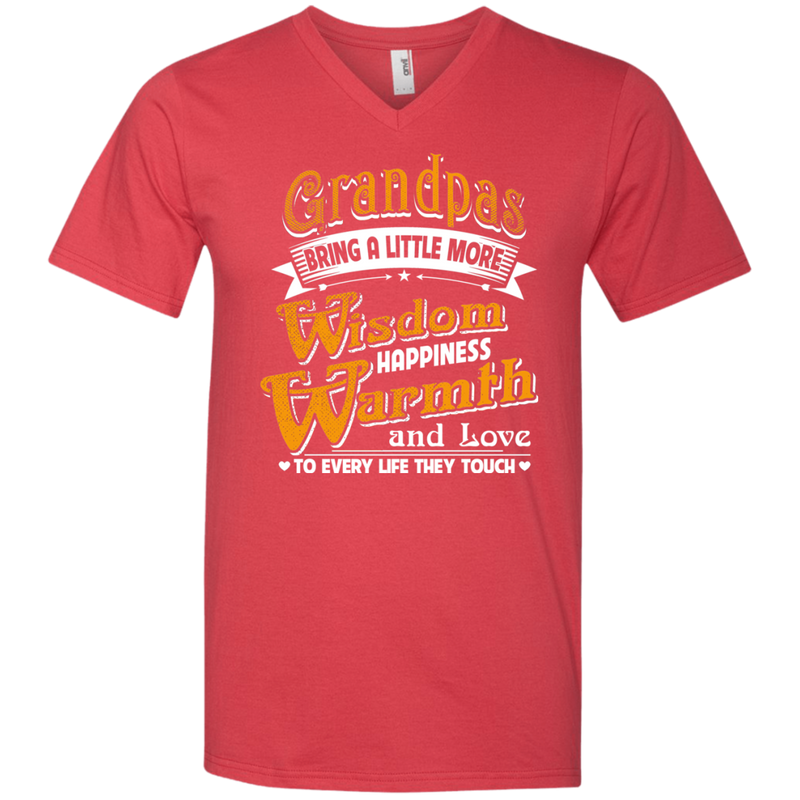 Grandpas Bring A Little More Wisdom Happiness Warmth and Love to Every Life They Touch Family t-shirt CustomCat