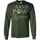 Grandpaw- A Man Who Proudly Claims His Children's Dogs As His Grandogs Funny Dog T-shirt CustomCat