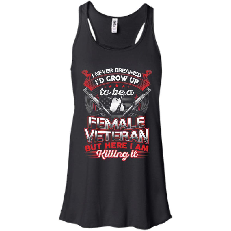 Grow Up To Be A Female Veteran T-shirts & Hoodie for Veteran's Day CustomCat