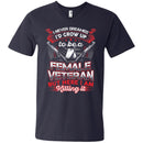 Grow Up To Be A Female Veteran T-shirts & Hoodie for Veteran's Day CustomCat