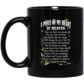 Guardian Angel Coffee Mug A Big Piece Of My Heart In Heaven Quotes 11oz - 15oz Black Mug