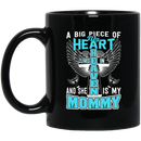 Guardian Angel Coffee Mug A Big Piece Of My Heart Lives In Heaven And She Is My Mom 11oz - 15oz Black Mug