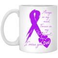 Guardian Angel Coffee Mug Always On My Mind Forever In My Heart I Miss You Dad 11oz - 15oz Black Mug