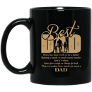 Guardian Angel Coffee Mug Best Dad More Fun Than Work To Be Father 11oz - 15oz Black Mug