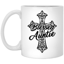 Guardian Angel Coffee Mug Blessed Auntie 11oz - 15oz White Mug