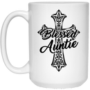 Guardian Angel Coffee Mug Blessed Auntie 11oz - 15oz White Mug