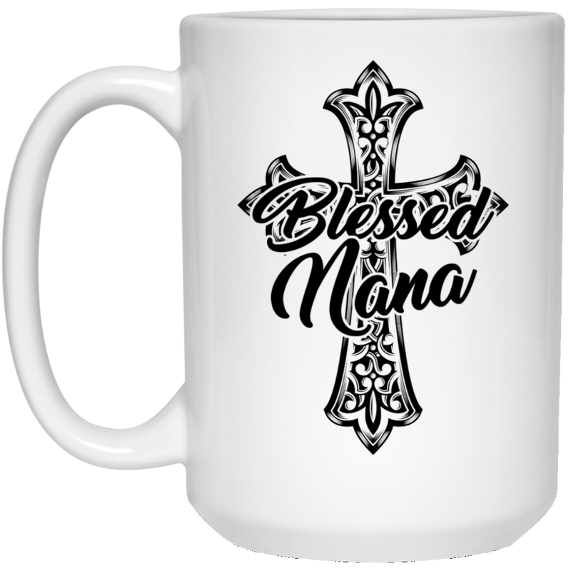 Guardian Angel Coffee Mug Blessed Nana 11oz - 15oz White Mug