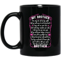 Guardian Angel Coffee Mug For My Brother In Heaven Love And Miss You Everyday 11oz - 15oz Black Mug