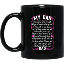 Guardian Angel Coffee Mug For My Dad In Heaven Love And Miss You Everyday 11oz - 15oz Black Mug