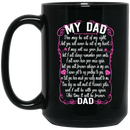 Guardian Angel Coffee Mug For My Dad In Heaven Love And Miss You Everyday 11oz - 15oz Black Mug