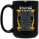 Guardian Angel Coffee Mug For My Dad & Mom In Heaven Always Forever Love You Best Friend 11oz - 15oz Black Mug