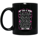 Guardian Angel Coffee Mug For My Dad & Mom In Heaven Love And Miss You Everyday 11oz - 15oz Black Mug