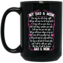 Guardian Angel Coffee Mug For My Dad & Mom In Heaven Love And Miss You Everyday 11oz - 15oz Black Mug