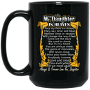 Guardian Angel Coffee Mug For My Daughter In Heaven Always Forever Love You Best Friend 11oz - 15oz Black Mug