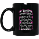 Guardian Angel Coffee Mug For My Daughter In Heaven Love And Miss You Everyday 11oz - 15oz Black Mug