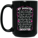 Guardian Angel Coffee Mug For My Daughter In Heaven Love And Miss You Everyday 11oz - 15oz Black Mug