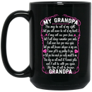 Guardian Angel Coffee Mug For My Grandpa In Heaven Love And Miss You Everyday 11oz - 15oz Black Mug