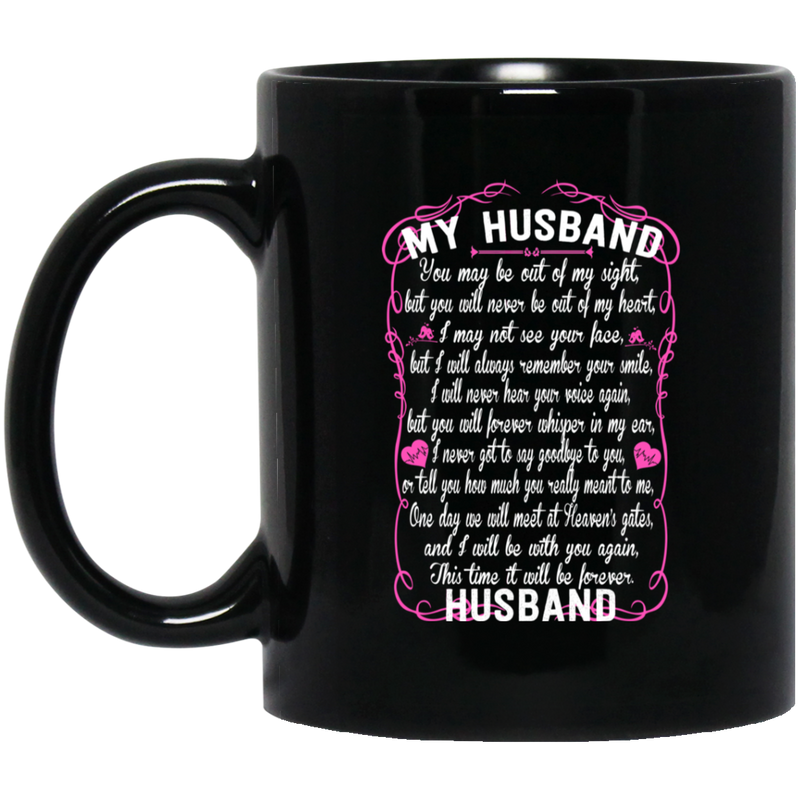 Guardian Angel Coffee Mug For My Husband In Heaven Love And Miss You Everyday 11oz - 15oz Black Mug