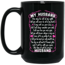 Guardian Angel Coffee Mug For My Husband In Heaven Love And Miss You Everyday 11oz - 15oz Black Mug