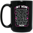 Guardian Angel Coffee Mug For My Mom In Heaven Love And Miss You Everyday 11oz - 15oz Black Mug