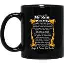 Guardian Angel Coffee Mug For My Son In Heaven Always Forever Love You Best Friend 11oz - 15oz Black Mug