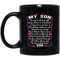 Guardian Angel Coffee Mug For My Son In Heaven Love And Miss You Everyday 11oz - 15oz Black Mug