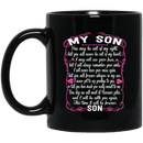 Guardian Angel Coffee Mug For My Son In Heaven Love And Miss You Everyday 11oz - 15oz Black Mug