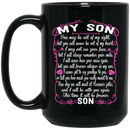 Guardian Angel Coffee Mug For My Son In Heaven Love And Miss You Everyday 11oz - 15oz Black Mug