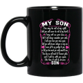 Guardian Angel Coffee Mug For My Son In Heaven Love And Miss You Everyday 11oz - 15oz Black Mug