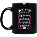 Guardian Angel Coffee Mug For My Son In Heaven Love And Miss You Everyday 11oz - 15oz Black Mug